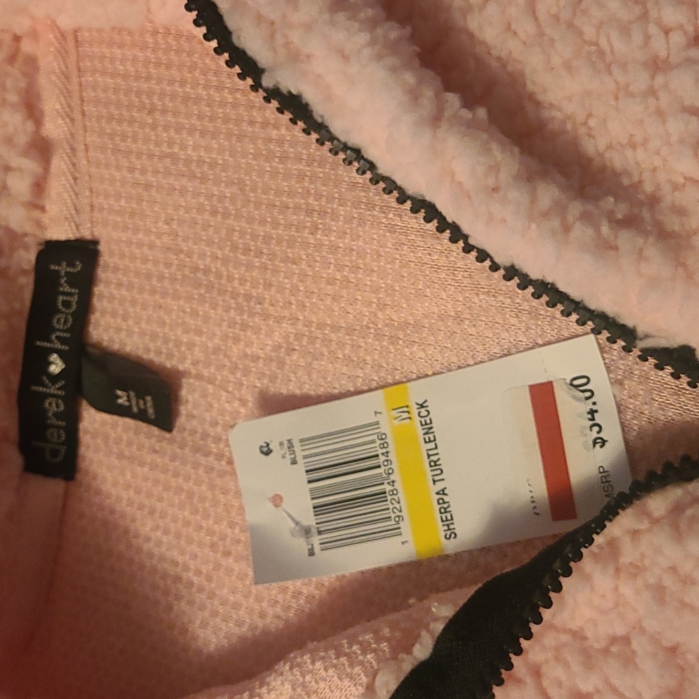 ! NWT!!! PINK FUZZY SWEATER!!!! - Picture 2 of 4